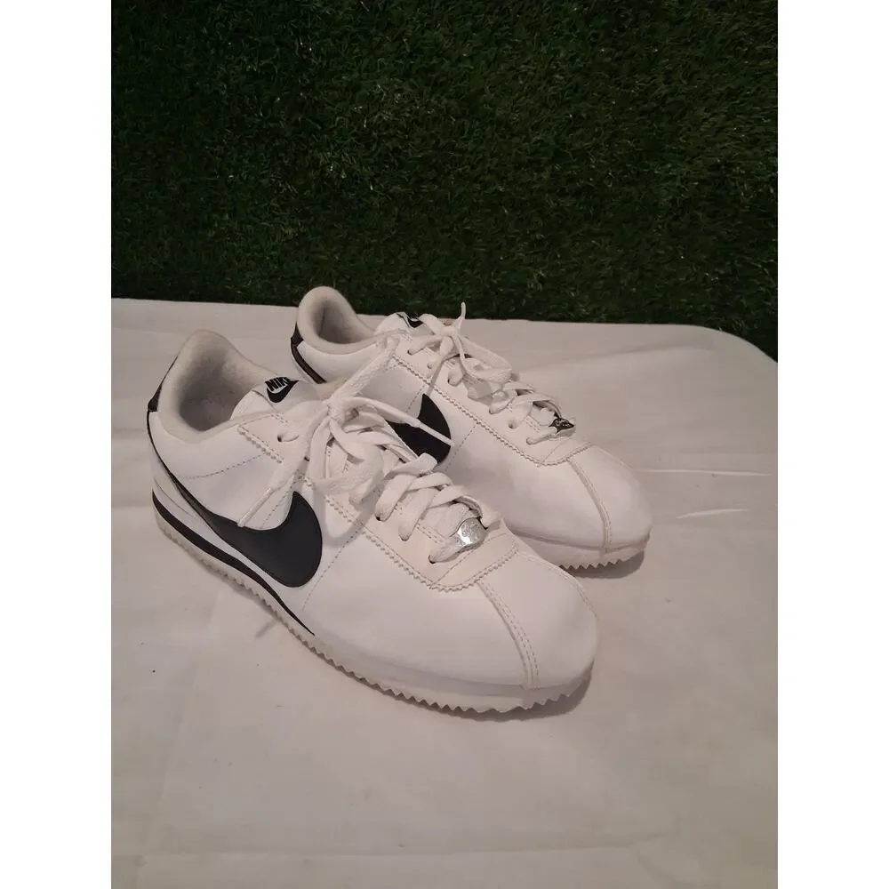 Nike Cortez Basic Leather White Black Classic Men's Shoes Size 8 819719-100